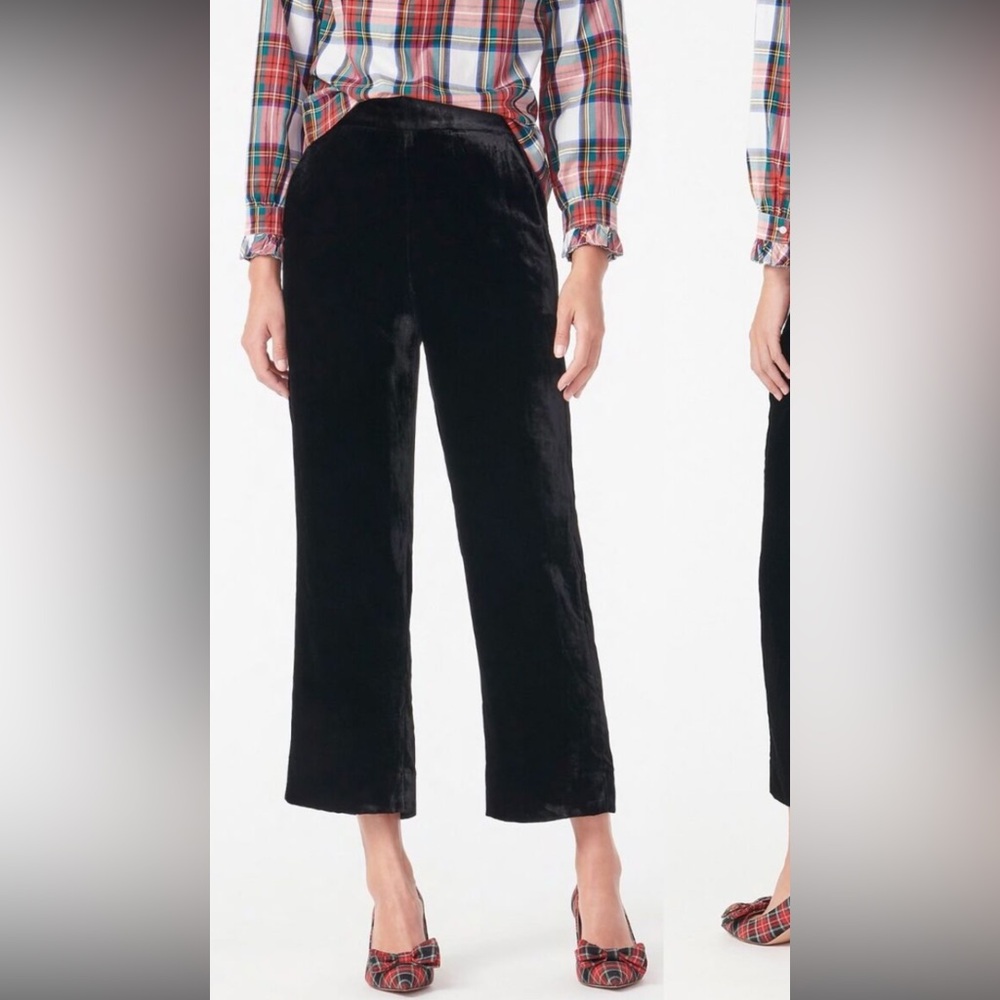 NWT J Crew Peyton velvet pants